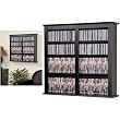 Double Floating Wall Storage In Black Finish By Prepac Furniture