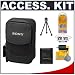 Sony CyberShot LCS-CSQ Soft Carrying Case + Accessory Kit for DSC-T700, DSC-T500, DSC-T77, DSC-T90, DSC-T900, DSC-W220, DSC-W230, DSC-W290, Digital Cameras