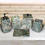 Marble Stone Bath Set - APHRODITE, Dirty Green
