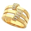 14K Yellow Gold Diamond Ring - 0.12 Ct.