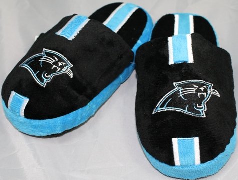 Carolina Panthers NFL Team Stripe Slide Slippers