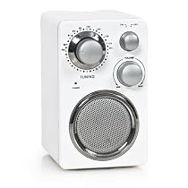Tragbares FM Mini-Radio United ACR 9400 WH weiss