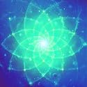 Soham Holger Gerull New Age Kunstdruck Poster 48 x 68 cm - DMT Mandala Kaleidoskop - Sternenspirale