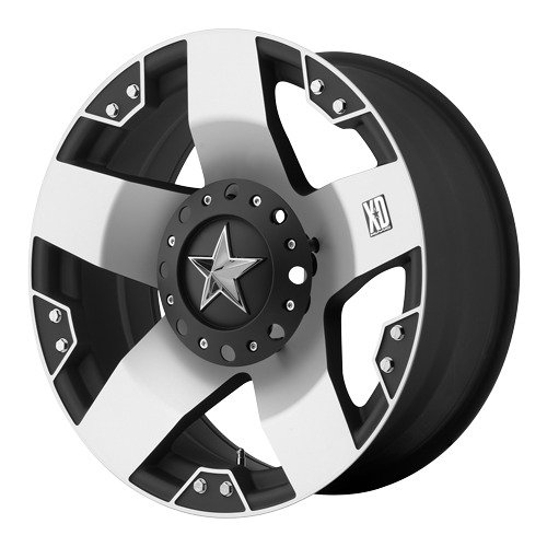 17x8 KMC XD Rockstar (Machined Face) Wheels/Rims 8x170 (XD77578087510)
