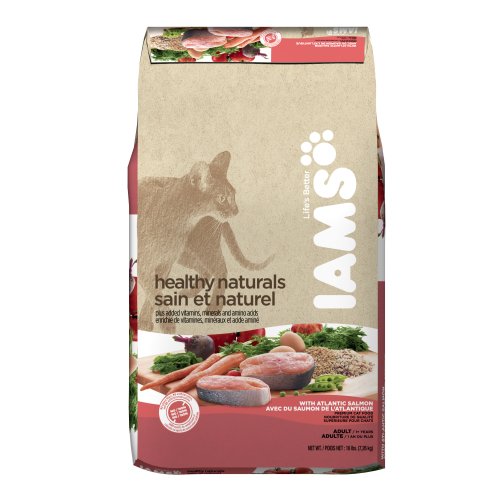 Iams Healthy Naturals Adult Cat with Atlantic Salmon, 16-Pound Bags