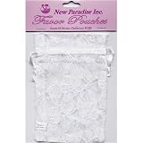 Large White Lace Favor Pouches (4 count)
