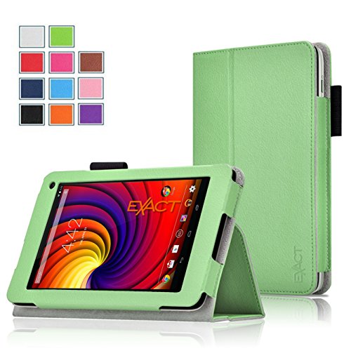 Toshiba Excite Go AT7-C8 Case - Exact Toshiba Excite Go AT7-C8 Case [PRO Series] - Professional PU Leather Folio Case for Toshiba Excite Go 7.0-inch 8 GB Tablet (AT7-C8) Green