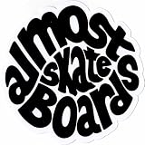 Almost 'Hippy' Sticker Black