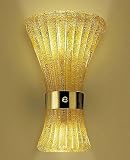 Canaletto wall sconce - amber yellow graniglia, 110 - 125V (for use in the U.S., Canada etc.)