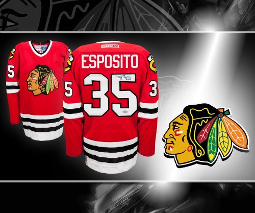 Tony Esposito Chicago Blackhawks Autographed Jersey