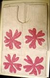 Quality Bath mat & Pedestal Mat set  - PINK & WHITE