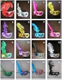 Fantasycart 10PCS Crown Fancy Dress Masquerade Mardi Party Mask Feather
