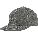 NFL Men's Indianapolis Colts End Zone Flat Visor Flex Hat - Tw83Z (Dark Grey, Large/X-Large)