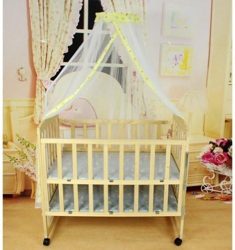 Topluck Baby Mosquito Net Baby Toddler Bed Crib Canopy Netting White Babe Dome Simple Hanging Mosquito Nets (Yellow) by Topluck