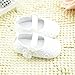 DZT1968® Baby Girl Soft Sole Cloth Mary Jane Shoes Prewalker with Bowknot (12~18 Months) White