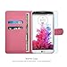LG G3 Stylus / D690 Case, INNOVAA Premium Leather Wallet Case with STAND Flip Cover (NOT Compatible with LG G3) W/ Free Screen Protector & Stylus Pen - Black