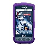 Hypercel Rubberized SnapOn Cover for LG Optimus S LS670 (Purple)