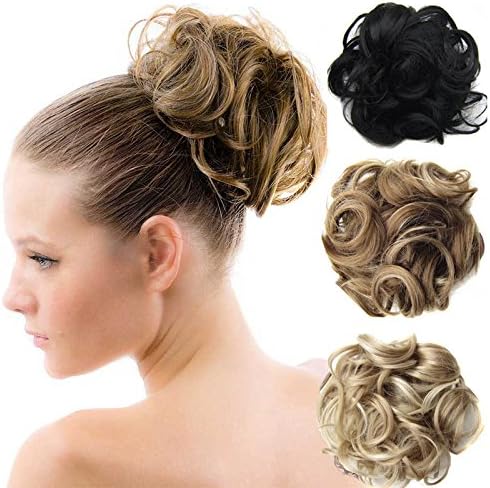 Beauty Wig World Synthetic Hair Bun Extension Donut Chignon Ponytail Hairpiece Wig(4#Dark Brown)