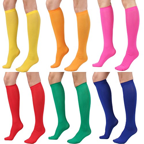 Women's Fashion Semi Opaque Knee High Trouser Sock 3pair / 6pair