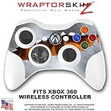 Ripped Metal Fire Skin by WraptorSkinz TM fits XBOX 360 Wireless Controller (CONTROLLER NOT INCLUDED