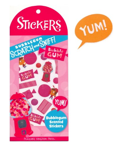 Scratch & Sniff Bubblegum Scented Stickers For Kids | Decorative Stickers