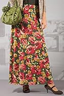  Per Una Elasticated Waistband Rose Panel Skirt