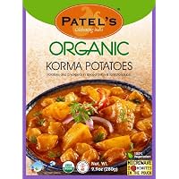 Patel's Organic Korma Potatoes , 9.9 Ounce Boxes (Pack of 10)