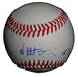 Neftali Feliz Autographed ROLB Baseball Featuring "ROY 2010" Inscription! Texas Rangers, Proof Photo