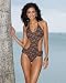 Backless leopard-print monokini