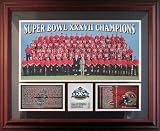 2002 Tampa Bay Buccaneers Framed Super Bowl XXXVII Team Photo with Stats