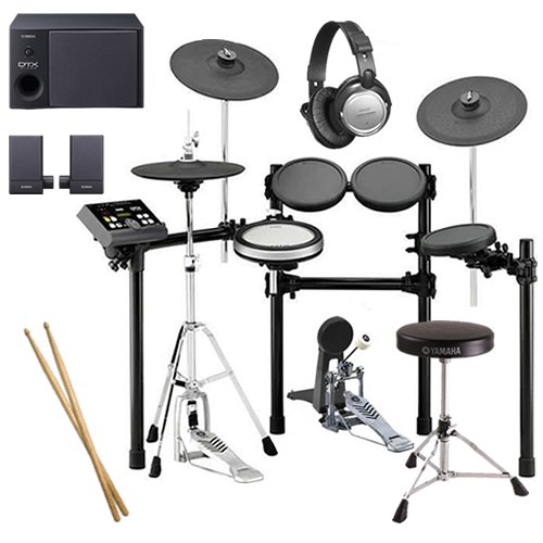 Click To Yamaha DTX530K Drum Set COMPLETE BUNDLE w/ Monitor Speaker & Hardware more Detail...
