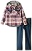 Boys Rock Little Boys' 2 Piece Pant Set Flannel Denim