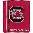 South Carolina Gamecocks NCAA Royal Plush Raschel Blanket (Jersey Mesh Series) (50x60")"