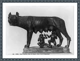 Historic Print (S): Museo Capitolino, Lupa con Romolo e Remo, Pal. de' Conservatori, Roma