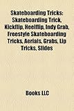 Skateboarding Tricks: Skateboarding Trick, Kickflip, Heelflip, Indy Grab, Freestyle Skateboarding Tricks, Aerials, Grabs, Lip Tricks, Slides-