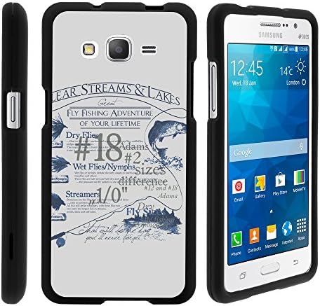 Galaxy Grand Prime Case, Stylish Personalized Protective Snap On Hard Case Phone Protector for Samsung Galaxy Grand Prime SM-G530H, SM-G530F (Cricket) from MINITURTLE | Includes Clear Screen Protector and Stylus Pen - Fish Adventure