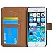 Bfun Packing Cool Flowers Floral Skull Card Slot Wallet Leather Cover Case for 4.7 Apple iPhone 6 6s