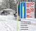 Driveway Snow Poles Reflective Orange Markers 48