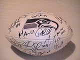 2011 Seattle Seahawks Team Signed Autographed Logo Football Coa + Hologram