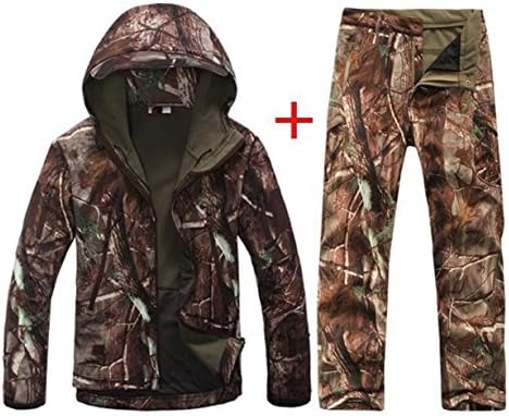 Crazystone's Waterproof Camo Hoodies and Pants for Fishing, Hunting, Outdoor Sport (US M (CHINA XL))