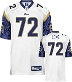 Chris Long Jersey: Reebok Authentic White #72 St. Louis Rams Jersey