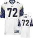 Chris Long Jersey: Reebok Authentic White #72 St. Louis Rams Jersey