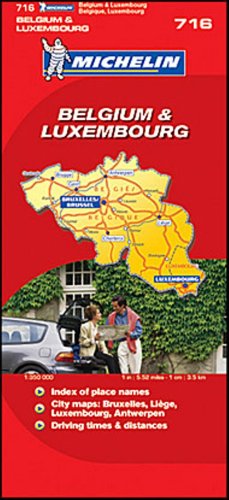 City Travel Guides Discounted  Books : Michelin Map No. 909 Belgium and Luxembourg, Scale 1:350,000 (Michelin Guides and Maps)