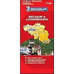 Michelin Map No. 716 Belgium and Luxembourg, Scale 1:350,000 (Michelin Guides and Maps) (French Edition)