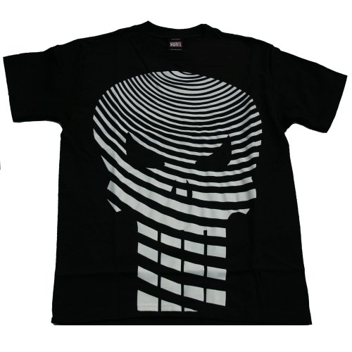  MARVEL COMICS "HYPNOTIC PUNISHER" Black Cotton Tee Licensed