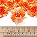 (100) Silk Two Tone Orange Roses Flower Head - 1.75