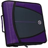 Case-it Mighty Zip Tab 3-Inch Zipper Binder, Purple, D-146-PUR