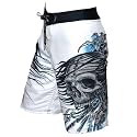 Mens Affliction by Christian Audigier White Drowning Asian Skulls Surfing Boardshorts. Keep cool in the hottest shorts this summer!