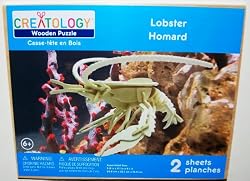 Creatology Wooden 3D Puzzle, Lobster - 9.8 Inches Long (1 Each)
