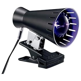 【クリックで詳細表示】ヤザワ ブラックランプ付きクリップライト30W CB30